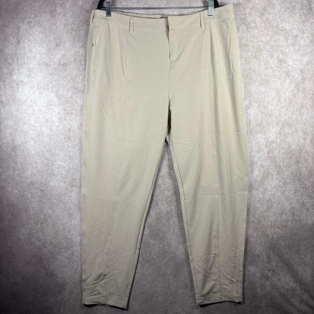 32 Degrees Pants Womens Size 16 Beige Performance Trousers Stretch Active Casual